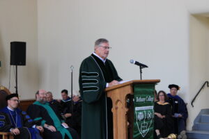 Blashford speaking at Fall Convocation 