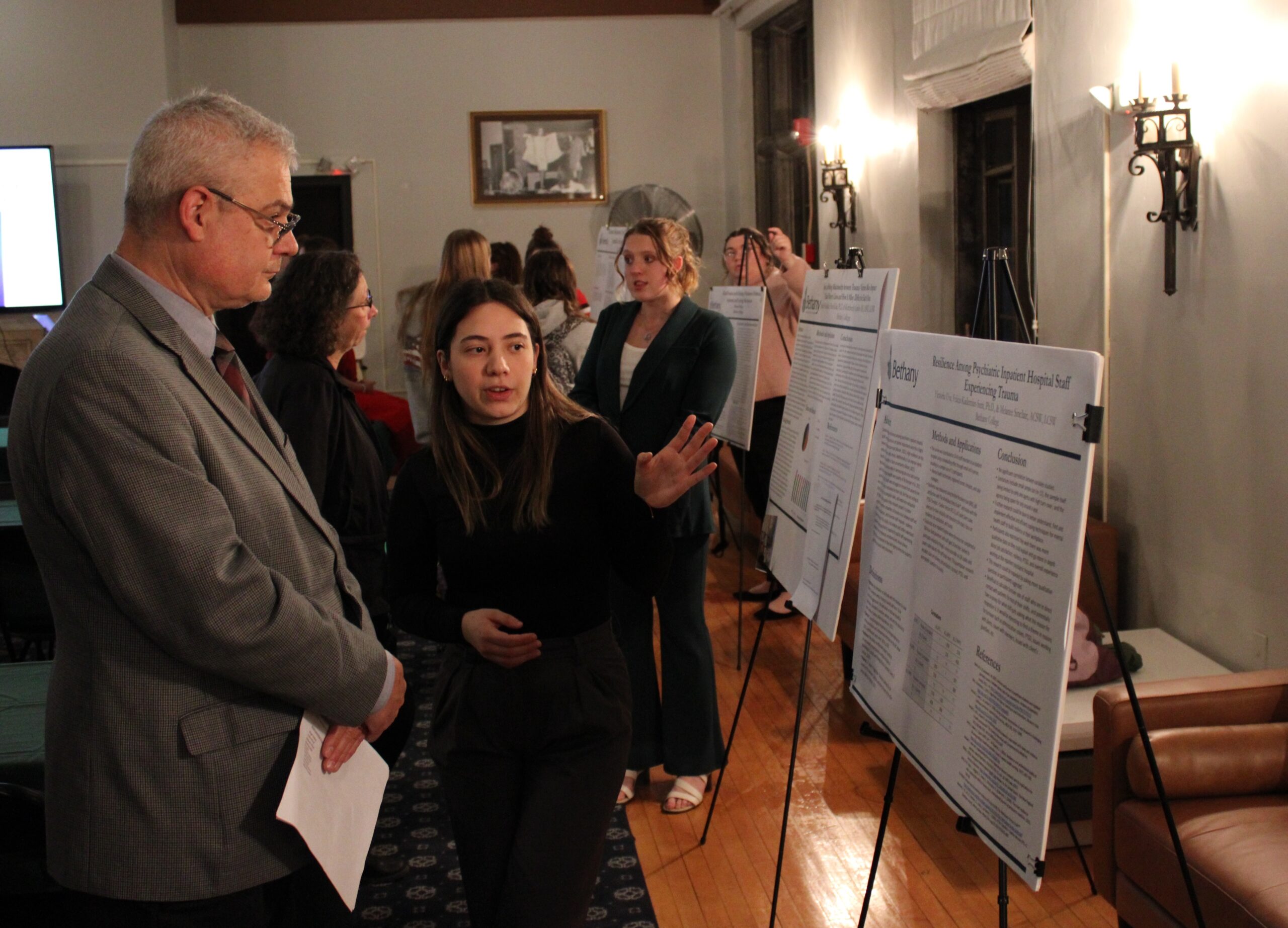 students at psychology symposium